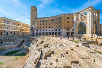 Ruinas romanas inundan la región de Puglia