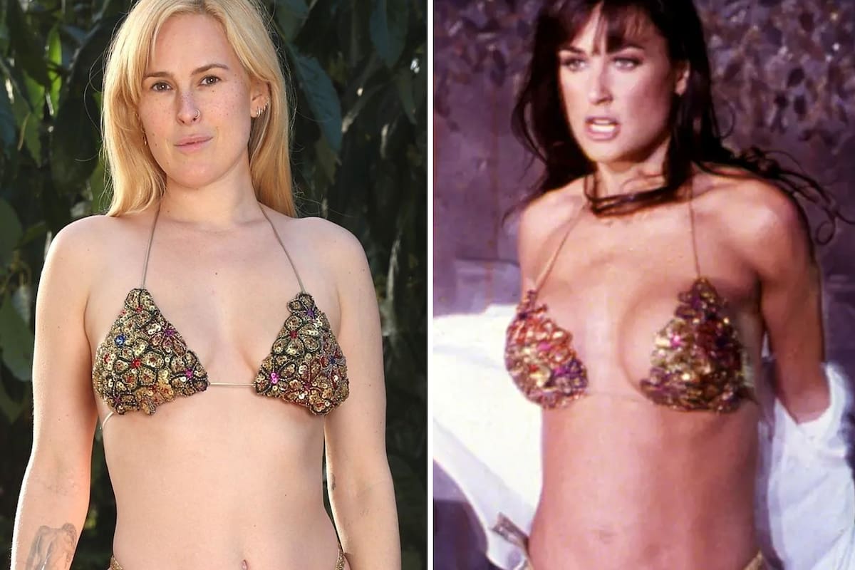 Rumer Willis lució la emblemática bikini que usó su madre en el film Striptease