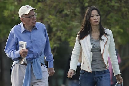 Rupert Murdoch y Wendi Deng.