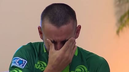 Ruschel se emocionó durante na entrevista