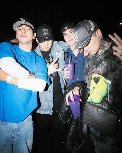 Rusherking asistió a la Bresh con su grupo de amigos, entre ellos, Lit Killah y FMK