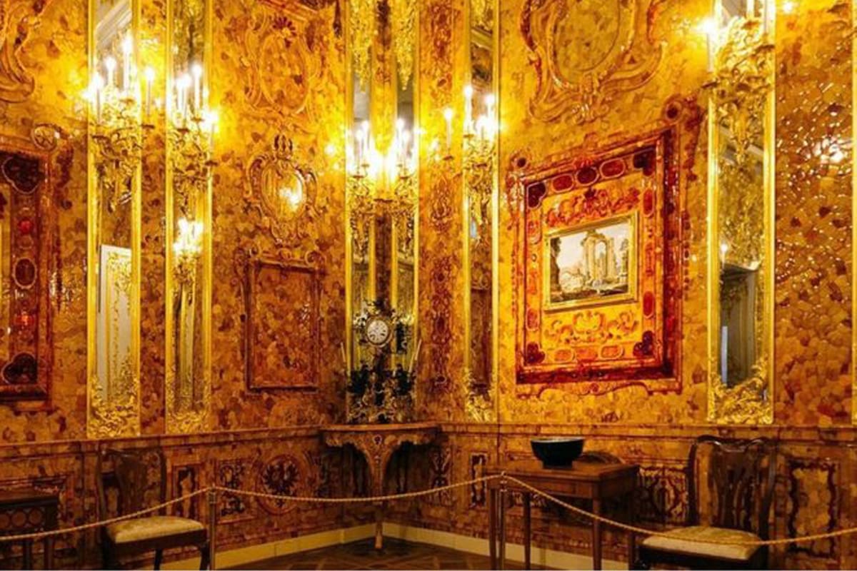 Rusia tardó 23 años en reconstruir la Cámara de Ámbar.