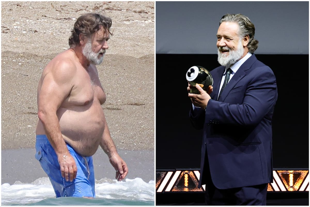 Russell Crowe se dejó ver con varios kilos menos en el festival de Zurich