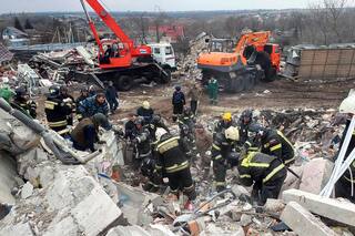 Russian missile and drone barrage in Ukrainian capital region kills at least 15