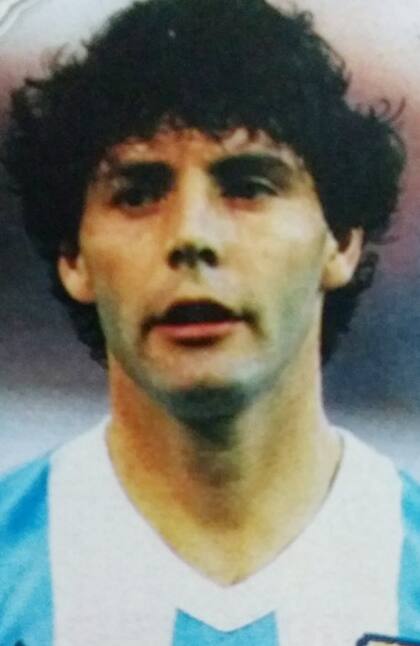 Russo, con la camiseta de la selección, durante el ciclo de Bilardo