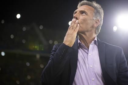 Russo, en la noche del sábado en la Bombonera