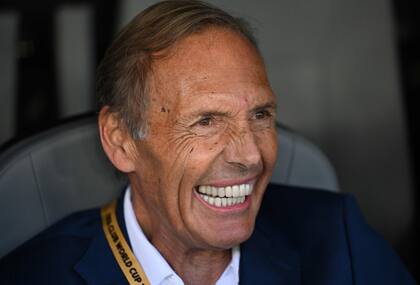 Russo feliz, dirigiendo a Boca en el Mundial de Clubes
