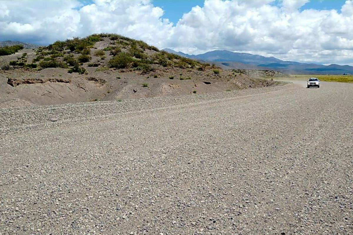 Ruta nacional 40, a la altura de Ranquil Norte.