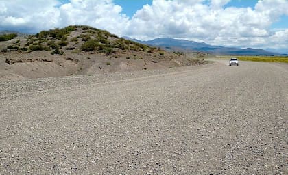 Ruta nacional 40, a la altura de Ranquil Norte.