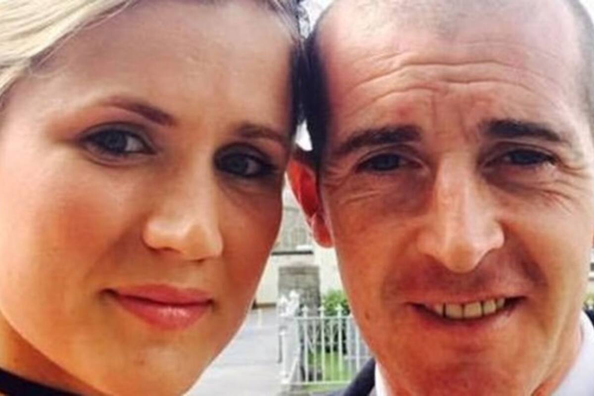 Ruth Maguire junto a su novio, con quien mantuvo 10 años de relación y concibió tres hijos