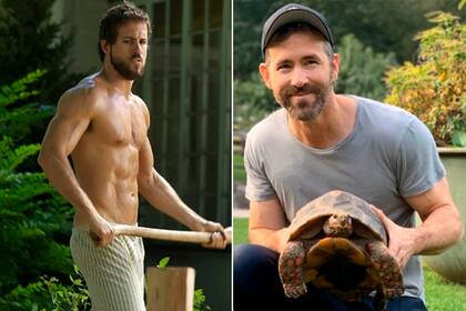Ryan Reynolds en 2005 y en 2021