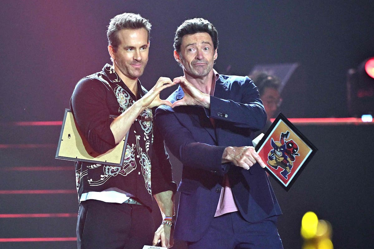 Ryan Reynolds y Hugh Jackman en la presentación de Deadpool & Wolverine en Seúl