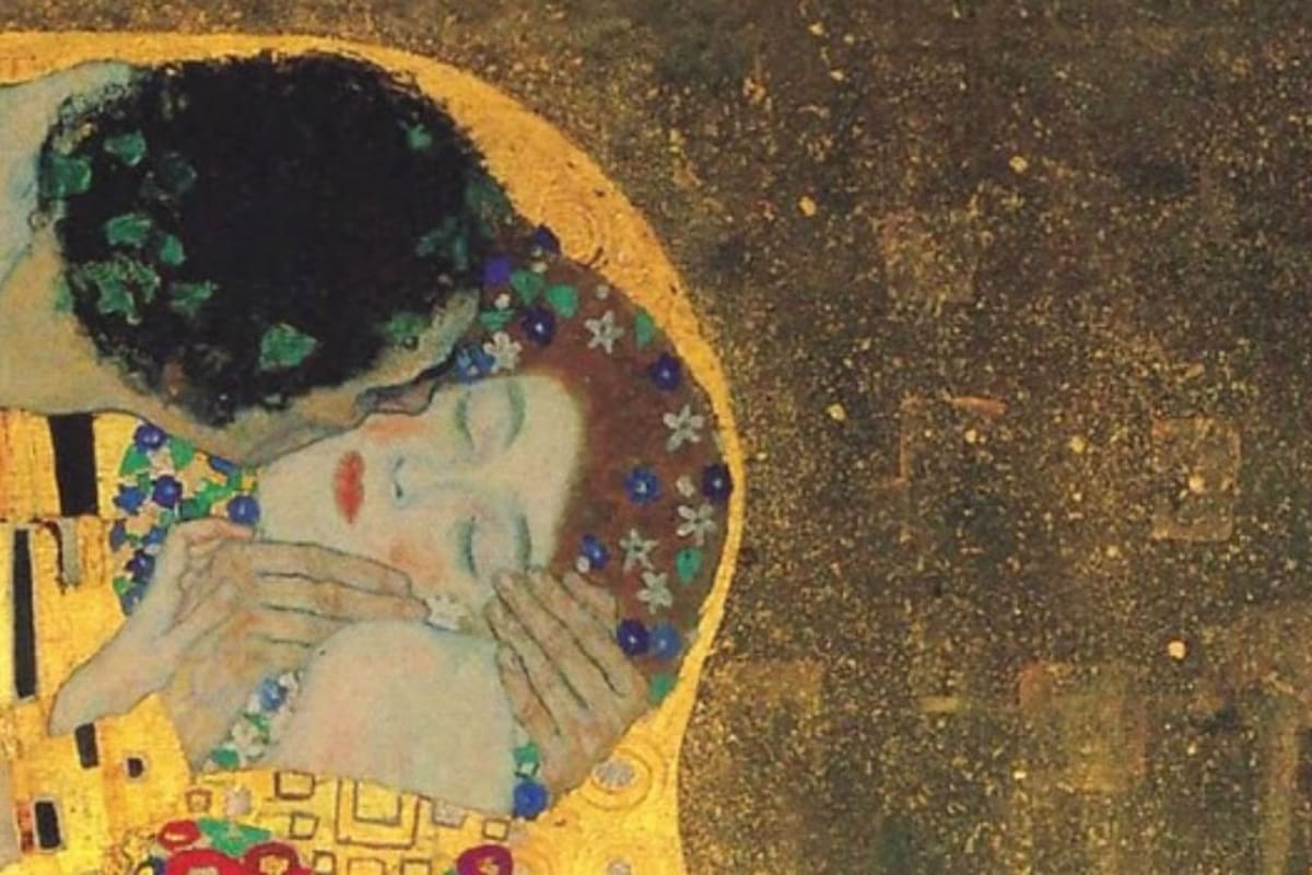 El beso, la obra más popular de Gustav Klimt