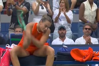 Sabalenka rompió su raqueta e insultó a un camarógrafo tras perder la final del US Open