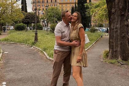 Sabalenka y su expareja Konstantin Koltsov, que falleció en marzo pasado