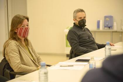 Sabina Frederic y Andrés Larroque