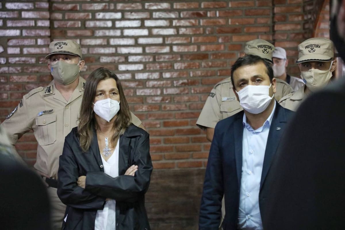 Sabina Frederic y el gobernador de Misiones, Oscar Herrera Ahuad