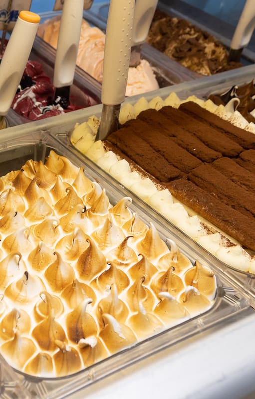 Sabores de helados que son reversiones de gustos de tortas, como Lemmon Pie o Chessecake