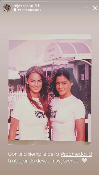 La foto vintage que compartió Sabrina Rojas en 2024 cuando recordó sus primeros trabajos