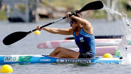 Sabrina Ameghino tuvo una buena actuación en el K1 200 metros