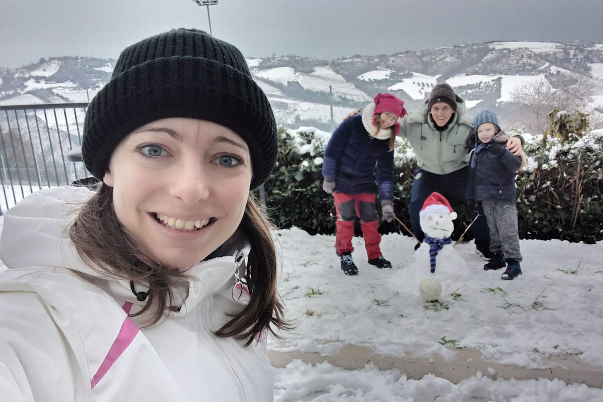 Sabrina Giaccobe y su familia llegaron a Italia poco antes del inicio de la pandemia