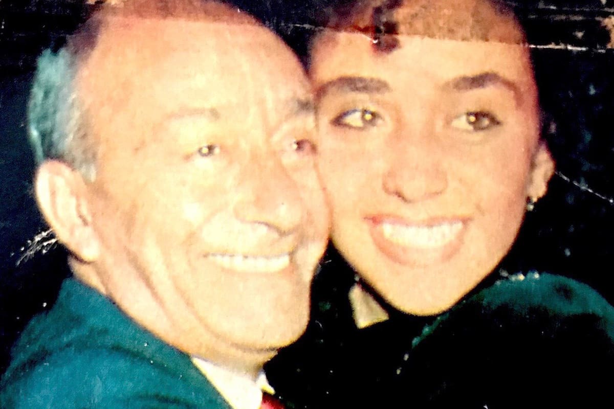 Sabrina Olmedo junto a su padre