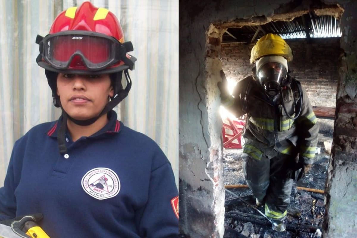 Sabrina Soledad Silva, tiene 30 años y es Sargento en el cuerpo de Bomberos Voluntarios de San Francisco Solano