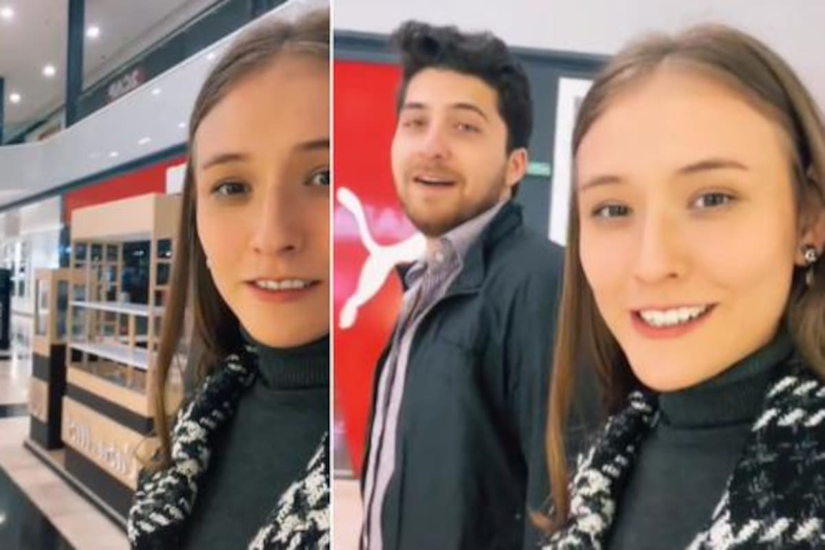 Sabrina y Andrés recorriendo el centro comercial tras quedarse encerrados