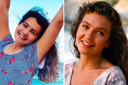 Sabrina y su madre, cuando tenía 23 años, en la exitosa novela Marimar