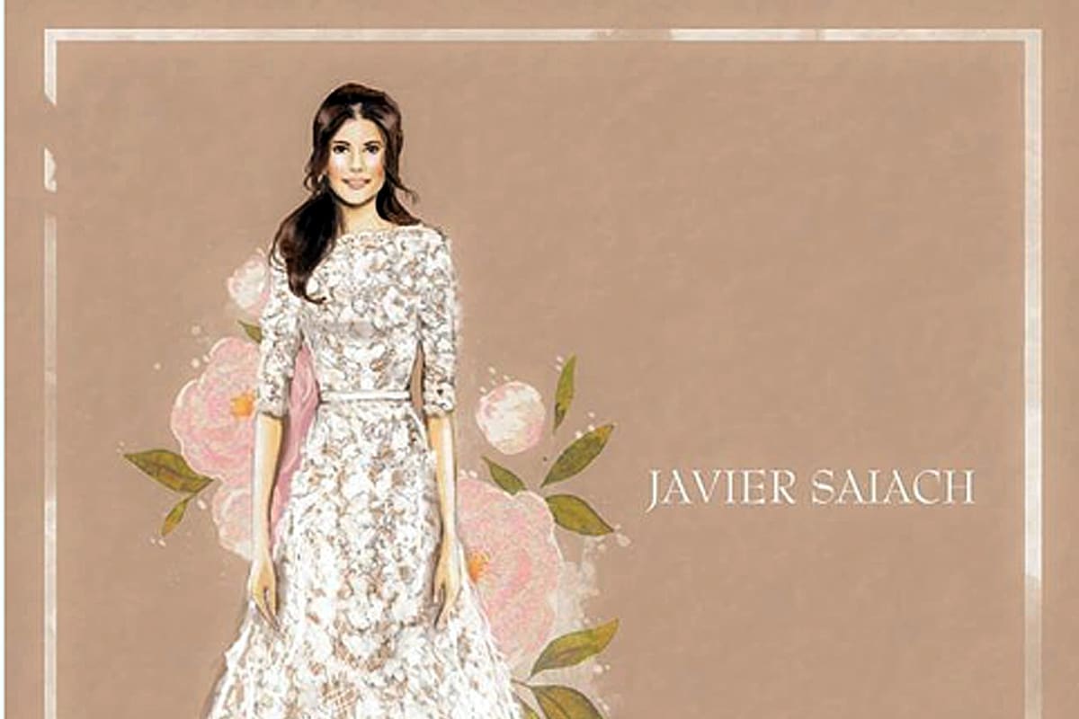 Saiach boceto del vestido