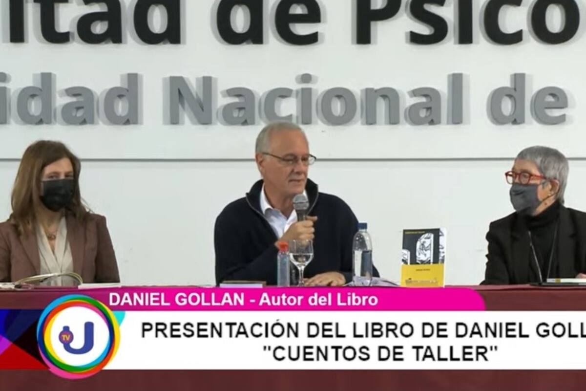 Saintout, Gollán y Parodi, en la presentación del libro