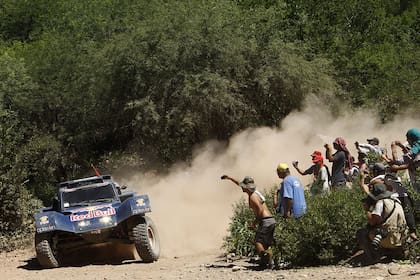 Sainz, en acción durante la séptima etapa