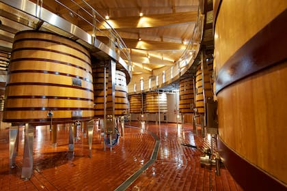 Sala en la que se elabora el Único, de la bodega española Vega Sicilia
