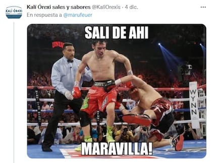 "Salí de ahí, Maravilla!", le dijeron a Martín, el destinatario del pasacalles que se hizo viral