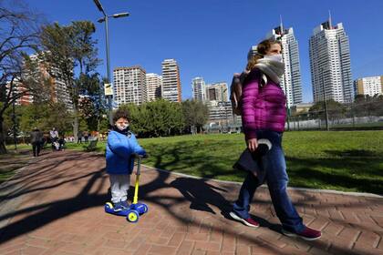 En el Parque Las Heras también se permitió el ingreso de los vecinos
