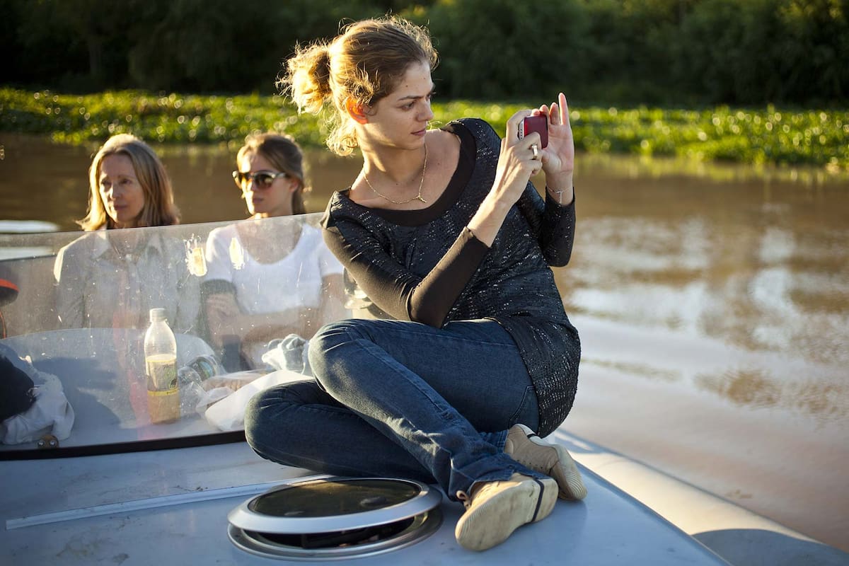 Salida por el delta en barco.