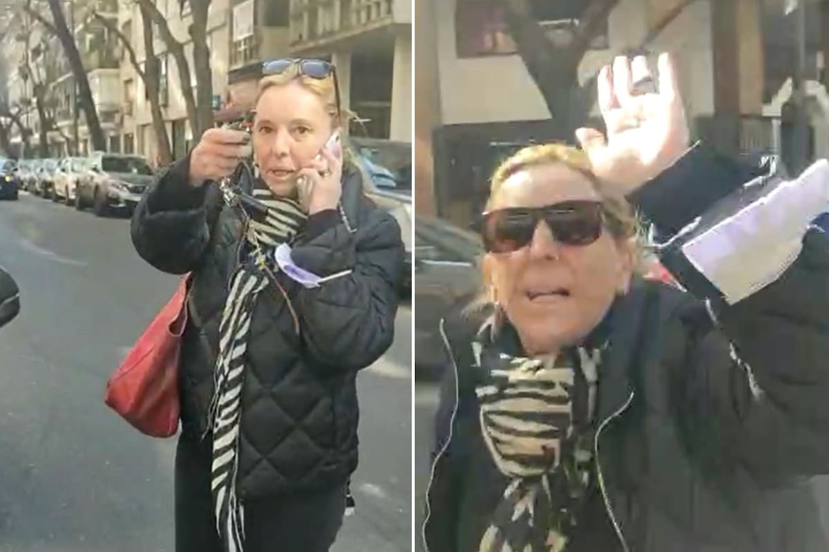 Salió a la luz un nuevo video de la mujer que agredió un portero en Las Cañitas.