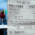 Salió a tomar una copa a una terraza, pero cuando recibió el ticket un detalle lo descolocó