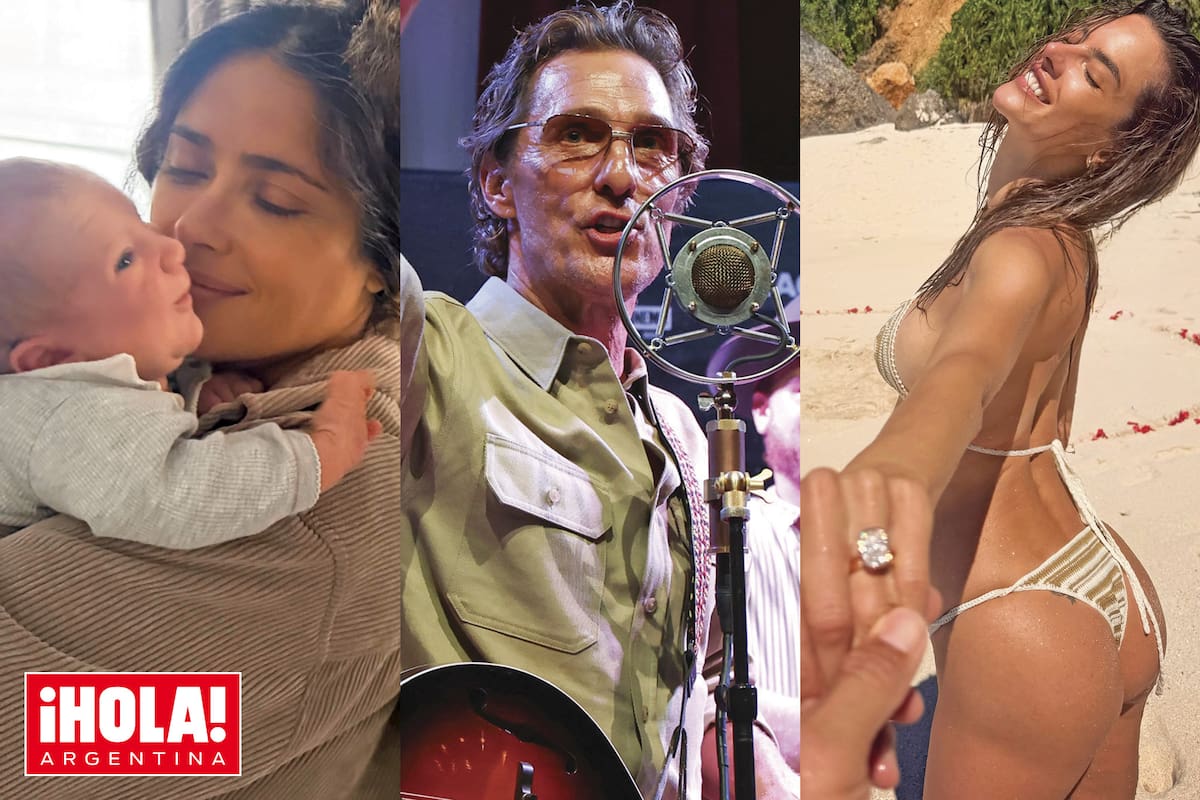 Salma Hayek (59), Matthew McConaughey (56) y Alessandra Ambrosio (45)