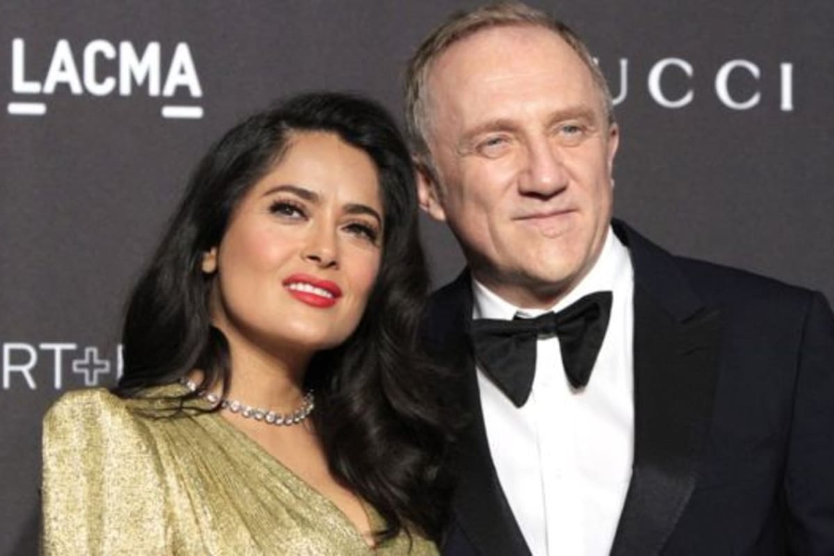 Salma Hayek junto a su esposo, François-Henri Pinault
