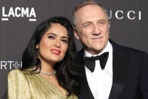 Salma Hayek junto a su esposo, François-Henri Pinault