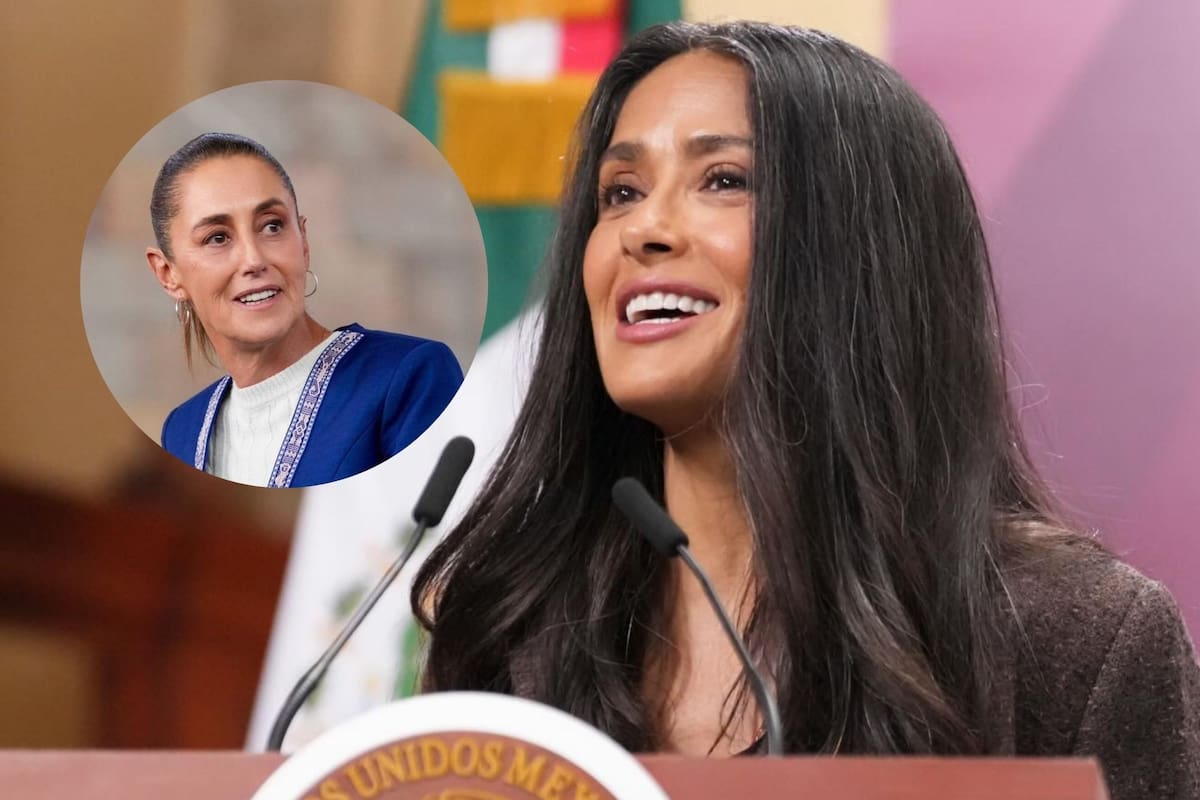 Salma Hayek reconoce los incentivos para la creación del cine en México y elogia a Claudia Sheinbaum (Facebook/Claudia Sheinbaum Pardo/Salma Hayek Pinault)