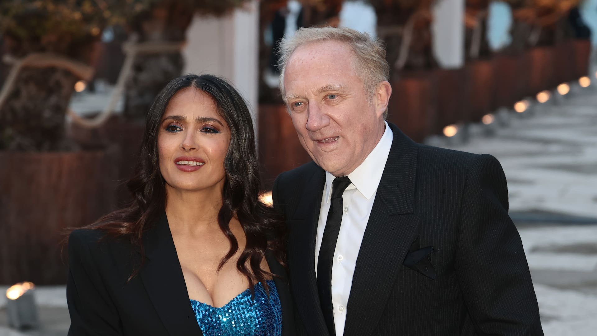 Salma Hayek y François-Henri Pinault el actual dueño de la marca Gucci