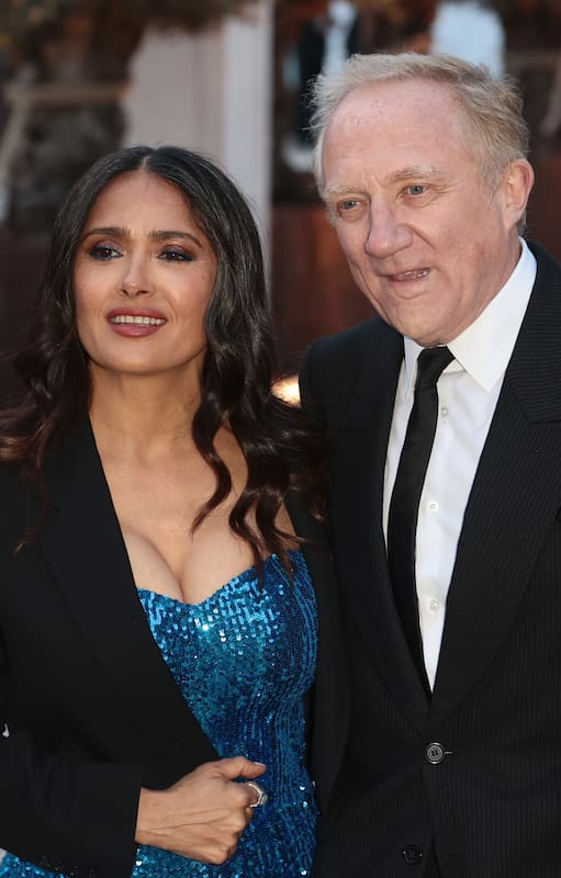Salma Hayek y François-Henri Pinault el actual dueño de la marca Gucci
