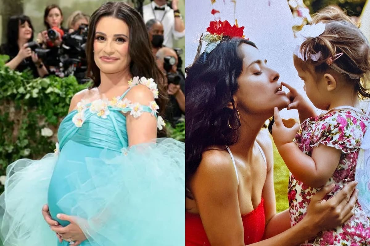 Salma Hayek y Lea Michele festejaron el Día de la Madre en EE.UU.