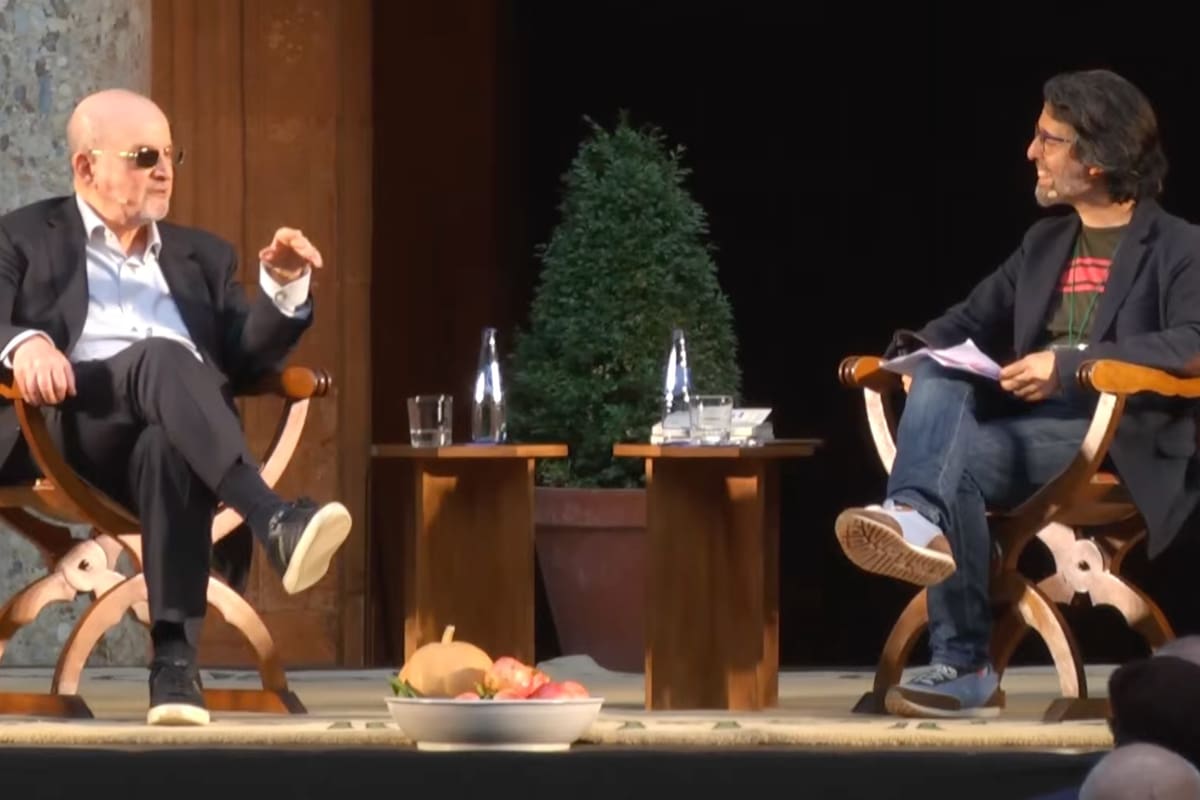 Salman Rushdie en conversación con Andrés Neuman en el festival cultur_ALH de Granada