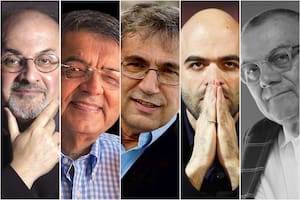 Salman Rushdie, Sergio Ramírez, Orhan Pamuk, Roberto Saviano y Horacio Castellanos Moya