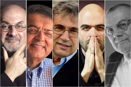 Salman Rushdie, Sergio Ramírez, Orhan Pamuk, Roberto Saviano y Horacio Castellanos Moya