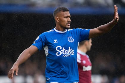 Salomónn Rondón, con la camiseta de Everton, última camiseta que vistió