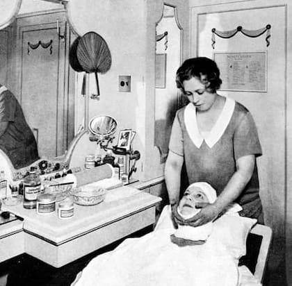 Salón de Elizabeth Arden de 1928 en los grandes almacenes David Jones de Sídney, Australia